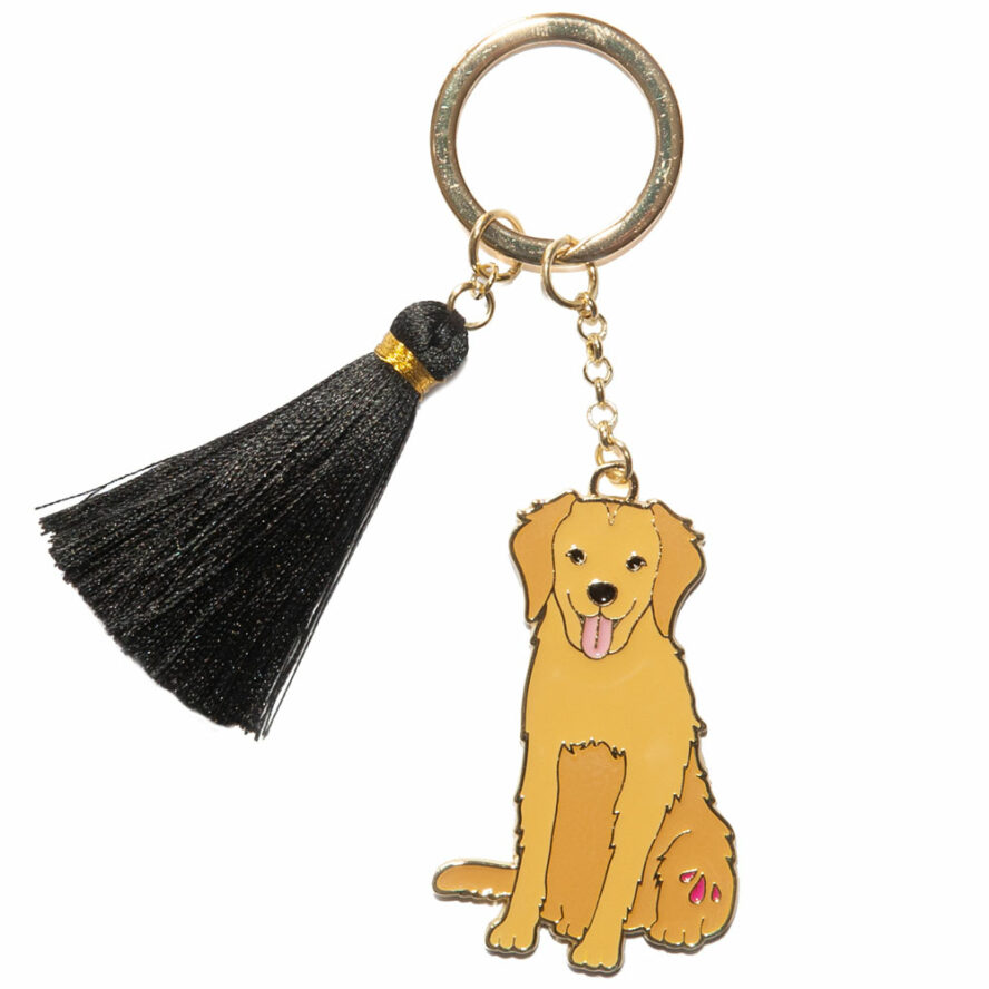 Beyond Charms Keychain Golden Retreiver