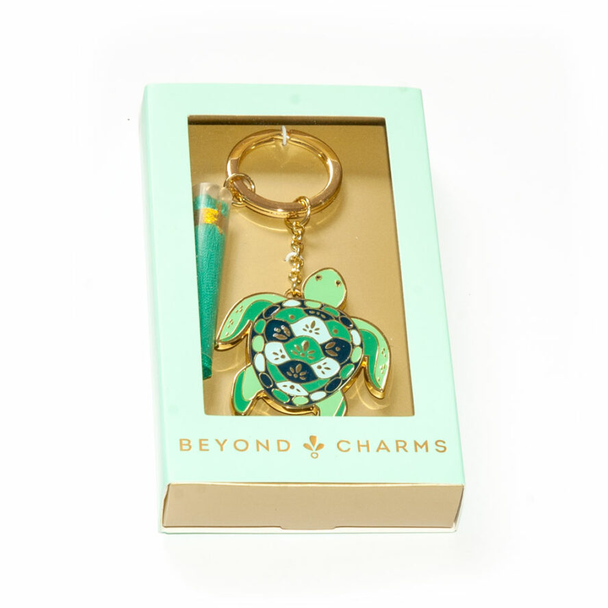 Beyond Charms Keychain Turtle