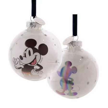 Disney 100 Christmas Glass Bauble Mickey Mouse