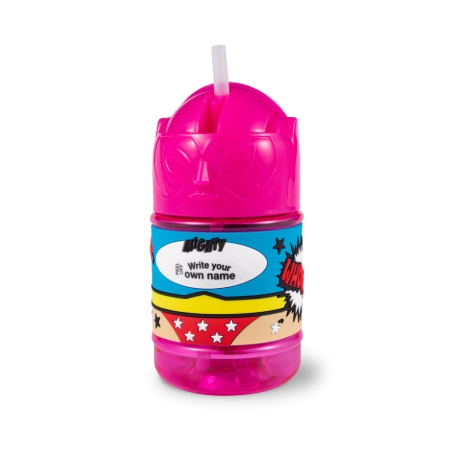Super Bottle Superhero Blank Female Pink
