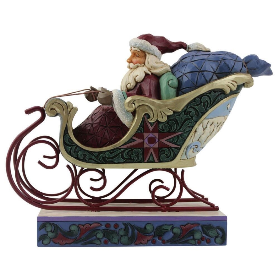 Heartwood Creek Santa In Sleigh (LE)