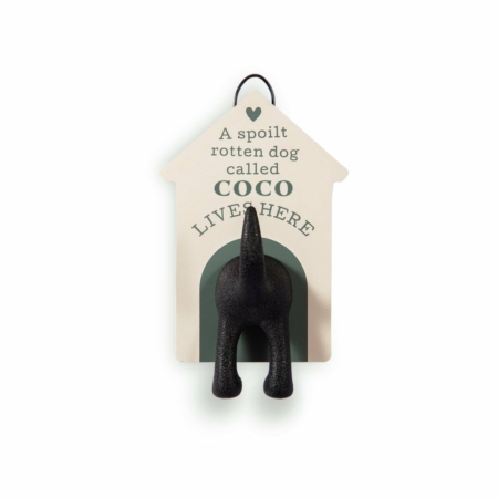 Personalised Dog Lead Hook Coco