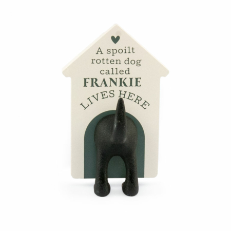 Personalised Dog Lead Hook Frankie