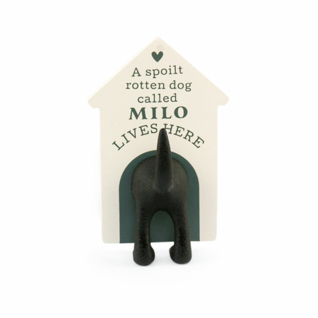 Personalised Dog Lead Hook Milo