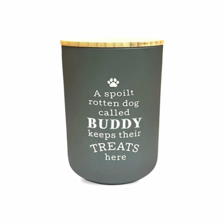 Personalised Dog Treat Jar Buddy
