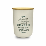 Personalised Dog Treat Jar Charlie