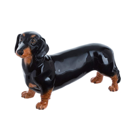 John Beswick Dogs 8.5cm Black & Tan Dachshund
