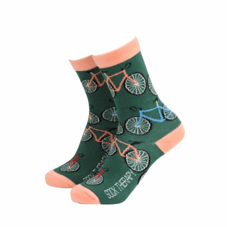 Women's Therapy Bamboo Socks Bicycle