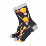 Women's Therapy Bamboo Socks Highland Cows