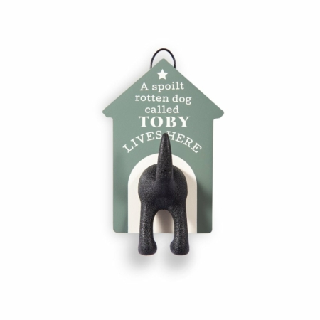 Personalised Dog Lead Hook Toby