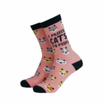 Women's Therapy Bamboo Socks I prefer Cats to People