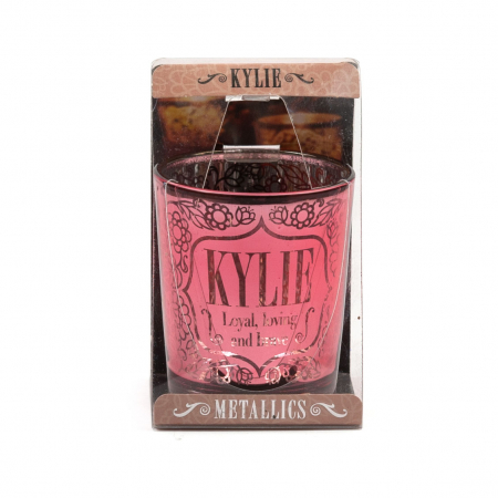 Metallics Personalised Candle Pot with Sentiment – Kylie