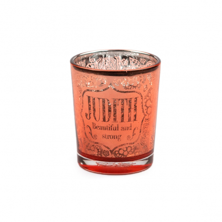Metallics Personalised Candle Pot with Sentiment – Judith