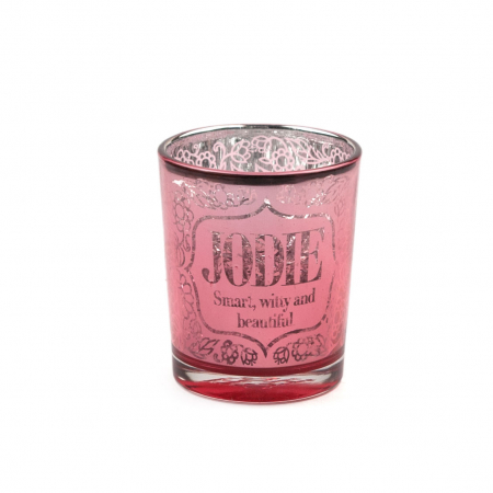 Metallics Personalised Candle Pot with Sentiment – Jodie