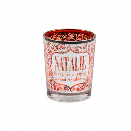 Metallics Personalised Candle Pot with Sentiment – Natalie