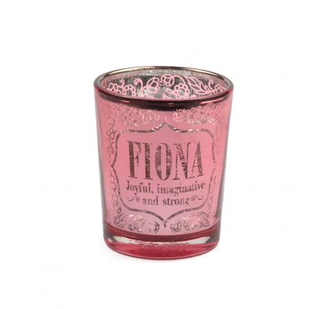 Metallics Personalised Candle Pot with Sentiment – Fiona