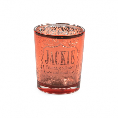 Metallics Personalised Candle Pot with Sentiment – Jackie