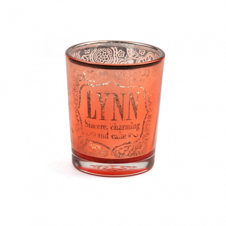Metallics Personalised Candle Pot with Sentiment – Lynn