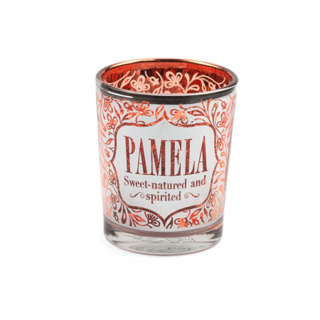 Metallics Personalised Candle Pot with Sentiment – Pamela