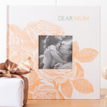 Hardcover with photo frame: Dear Mum